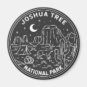 Nationaal Park  monoline Magneet (Voorkant)