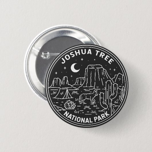 Nationaal Park monoline Ronde Button 5,7 Cm (Voorkant /achterkant)