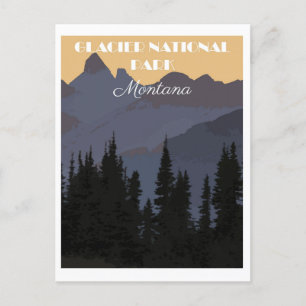  Nationaal Park Montana Glacier Briefkaart