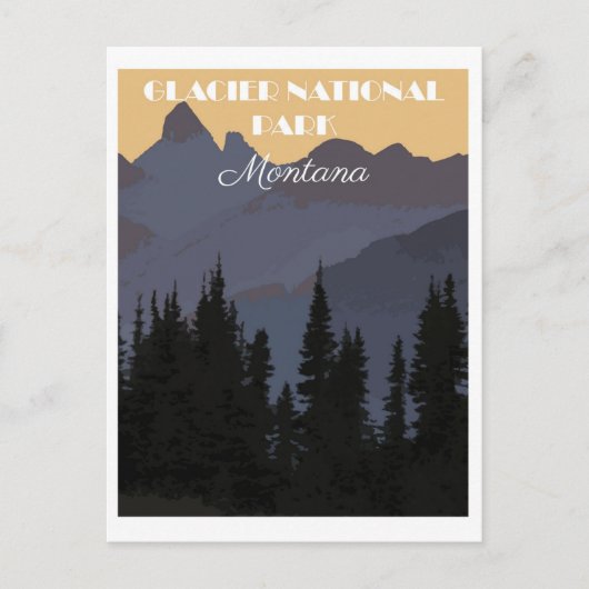  Nationaal Park Montana Glacier Briefkaart (Voorkant)