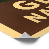 Nationaal park Montana Glacier V01 Poster (Hoek)
