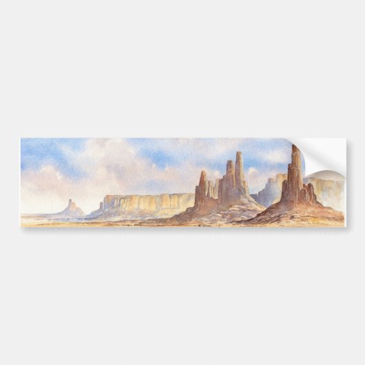 Nationaal Park Monument Valley Bumpersticker (Voorkant)