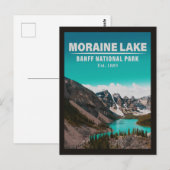 Nationaal park Moraine Lake Alberta Canada Banff Briefkaart (Voorkant / Achterkant)
