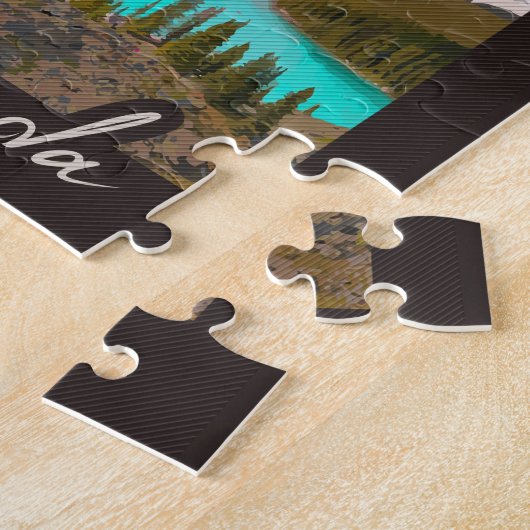 Nationaal park Moraine Lake Alberta Canada Banff Legpuzzel (Zijkant)