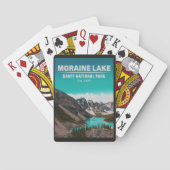 Nationaal park Moraine Lake Alberta Canada Banff Pokerkaarten (Achterkant)