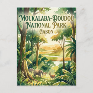 Nationaal park Moukalaba-Doudou, Nyanga Gabon Briefkaart