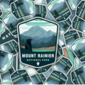 Nationaal park Mount Rainier | Afgesneden Sticker