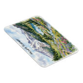 Nationaal Park Mount Rainier Aquarel Kunst Magneet (Rechterzijde)