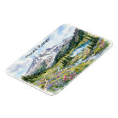 Nationaal Park Mount Rainier Aquarel Kunst Magneet (Linkerzijde)