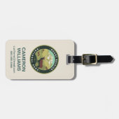 Nationaal park Mount Rainier Bagagelabel (Voorkant horizontaal)