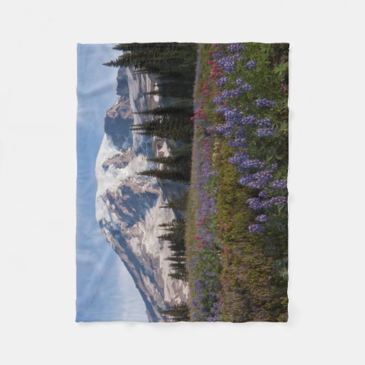 Nationaal park Mount Rainier, berg Rainier 3 Fleece Deken (Voorkant)