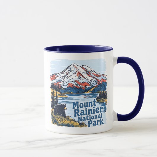 Nationaal Park Mount Rainier Berglandschap Mok (Rechts)