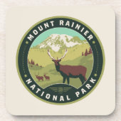Nationaal park Mount Rainier Bier Onderzetter (Voorkant)