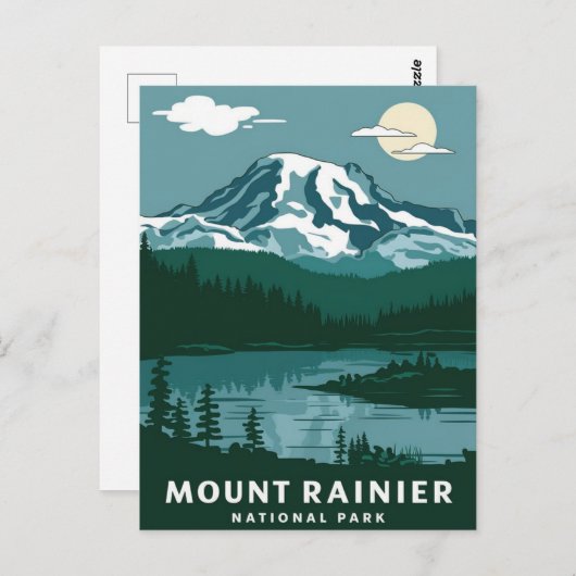 Nationaal park Mount Rainier Briefkaart (Voorkant / Achterkant)