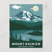 Nationaal park Mount Rainier Briefkaart (Voorkant)
