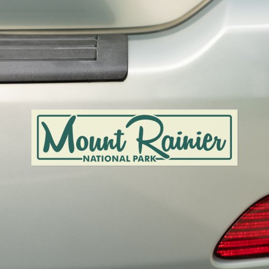 Nationaal park Mount Rainier Bumpersticker (Op auto)