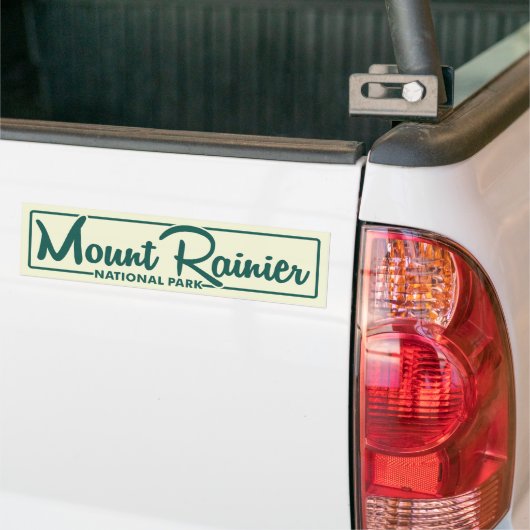 Nationaal park Mount Rainier Bumpersticker (Op Truck)
