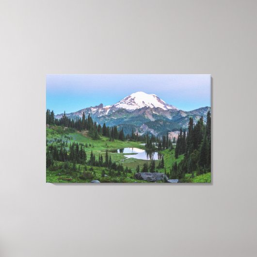 Nationaal park Mount Rainier Canvas Afdruk (Voorkant)