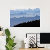 Nationaal park Mount Rainier | Cascade-bergen Poster (Thuiskantoor)
