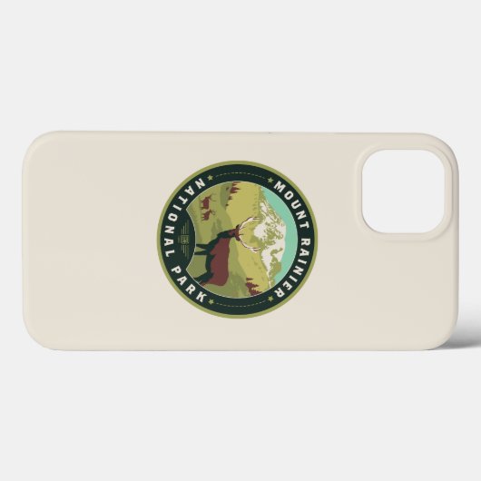 Nationaal park Mount Rainier Case-Mate iPhone Case (Achterkant (horizontaal))