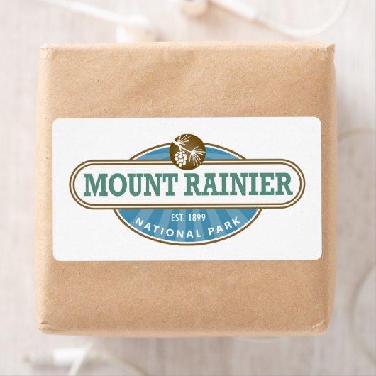 Nationaal park Mount Rainier Etiket (Insitu)