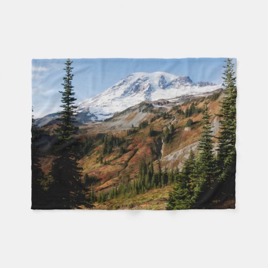Nationaal park Mount Rainier, herfst Fleece Deken (Voorkant (Horizontaal))