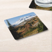 Nationaal park Mount Rainier, herfst Kartonnen Onderzetters (Schuin)