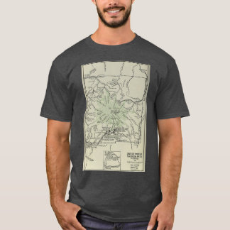nationaal park Mount Rainier, kaart 1919 T-shirt