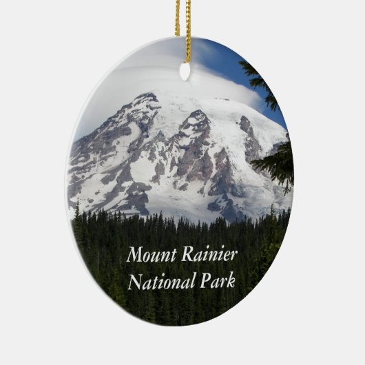 Nationaal park Mount Rainier Keramisch Ornament (Rechts)