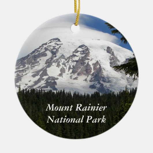 Nationaal park Mount Rainier Keramisch Ornament (Voorkant)
