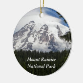 Nationaal park Mount Rainier Keramisch Ornament (Links)