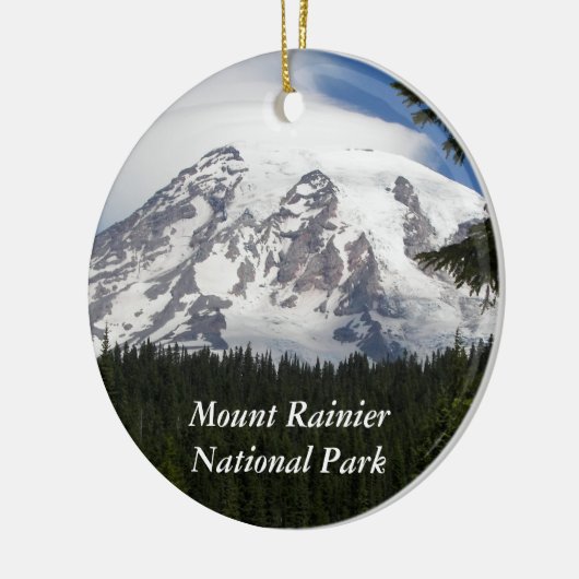 Nationaal park Mount Rainier Keramisch Ornament (Links)