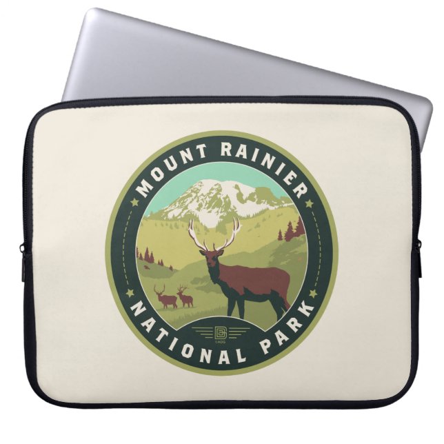 Nationaal park Mount Rainier Laptop Sleeve (Voorkant)
