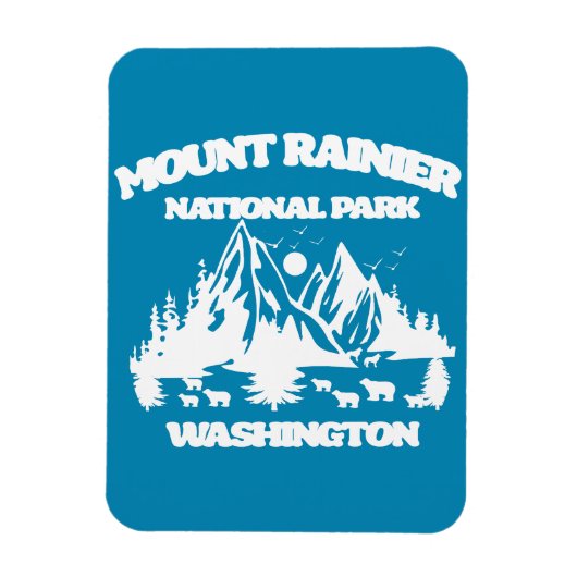 Nationaal park Mount Rainier Magneet (Verticaal)