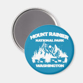 Nationaal park Mount Rainier Magneet (Voorkant / Achterkant)