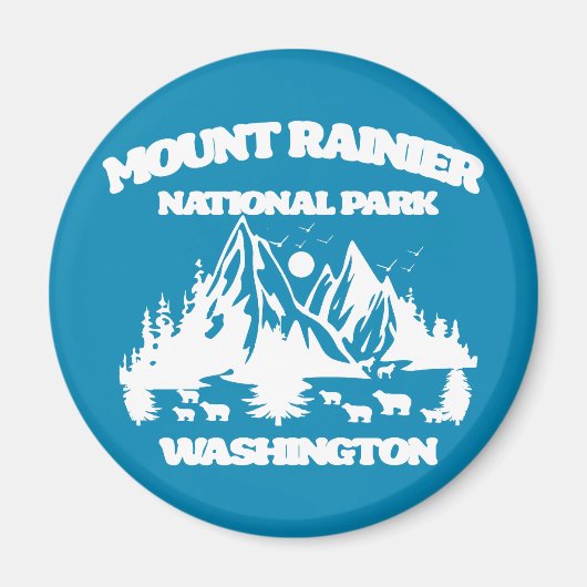 Nationaal park Mount Rainier Magneet (Voorkant)