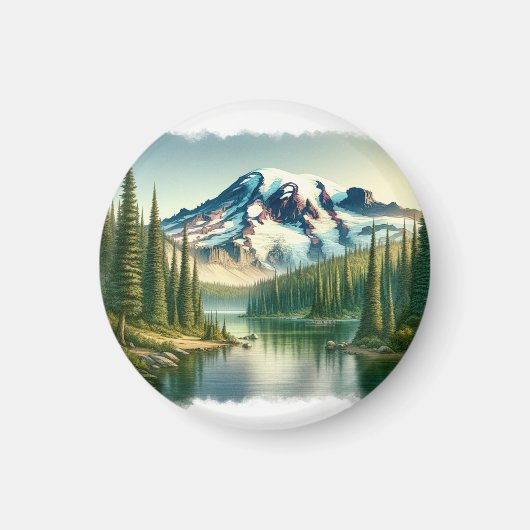Nationaal park Mount Rainier Magneet (Voorkant)