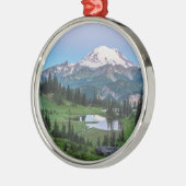 Nationaal park Mount Rainier Metalen Ornament (Links)