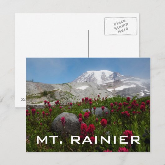 Nationaal park Mount Rainier, Mount Rainier 1 Briefkaart (Voorkant / Achterkant)