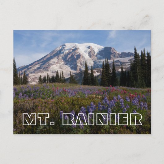 Nationaal park Mount Rainier, Mount Rainier 3 Briefkaart (Voorkant)