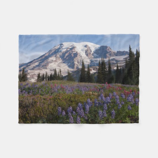 Nationaal park Mount Rainier, Mount Rainier 3 Fleece Deken (Voorkant (Horizontaal))