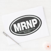 Nationaal park Mount Rainier Ovale Sticker (Envelop)