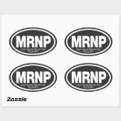 Nationaal park Mount Rainier Ovale Sticker (Vel)