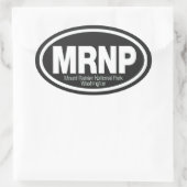 Nationaal park Mount Rainier Ovale Sticker (Tas)
