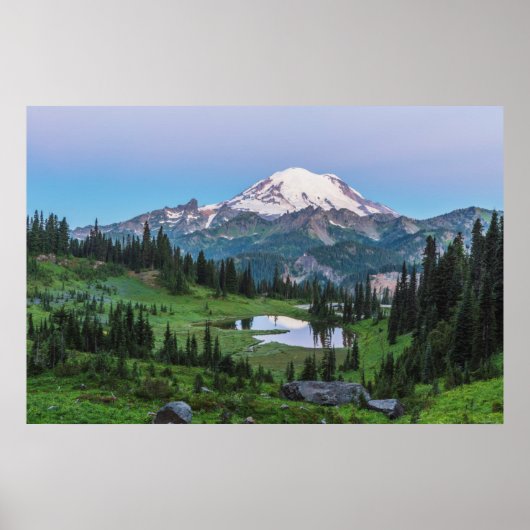 Nationaal park Mount Rainier Poster (Voorkant)