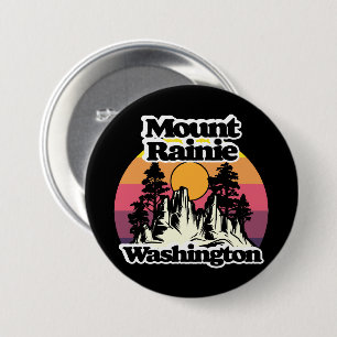 Nationaal park Mount Rainier Ronde Button 7,6 Cm