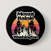 Nationaal park Mount Rainier Ronde Button 7,6 Cm (Voorkant)