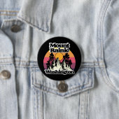 Nationaal park Mount Rainier Ronde Button 7,6 Cm (In situ)