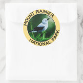 Nationaal park Mount Rainier Ronde Sticker (Tas)