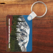 Nationaal park Mount Rainier Sleutelhanger (Achterkant)